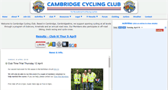 Desktop Screenshot of cambridge-cycling-club.org.uk
