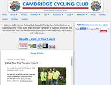 Tablet Screenshot of cambridge-cycling-club.org.uk